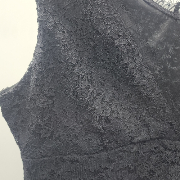 New York & Company Black Lace Detail Top - Picture 3 of 6